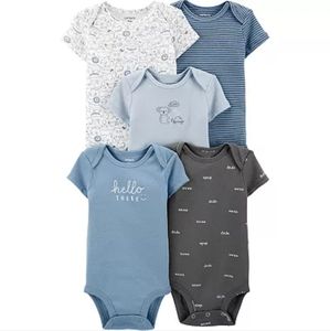Baby Boy Carter's 5-pack Animal Print Original Bodysuits